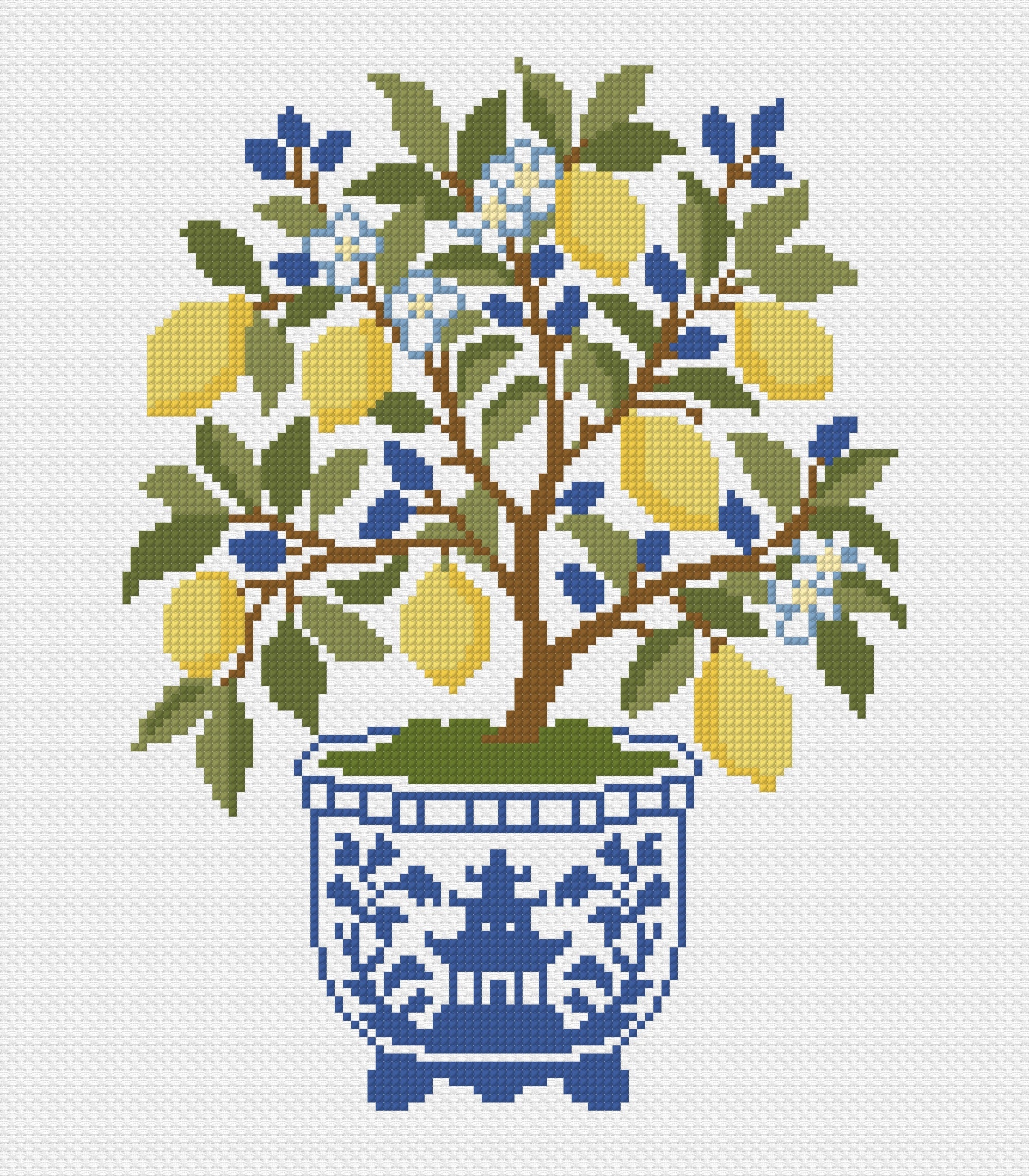Chinoiserie Lemon Tree