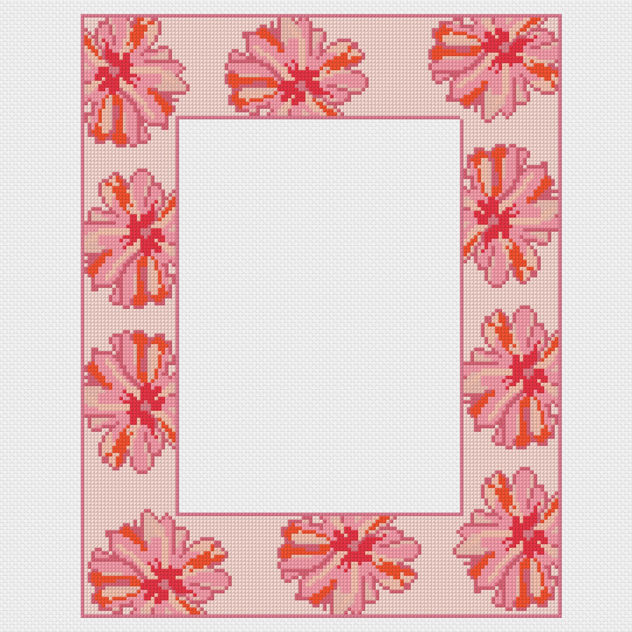 Pink Floral Frame