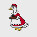Mrs. Claus Porch Goose