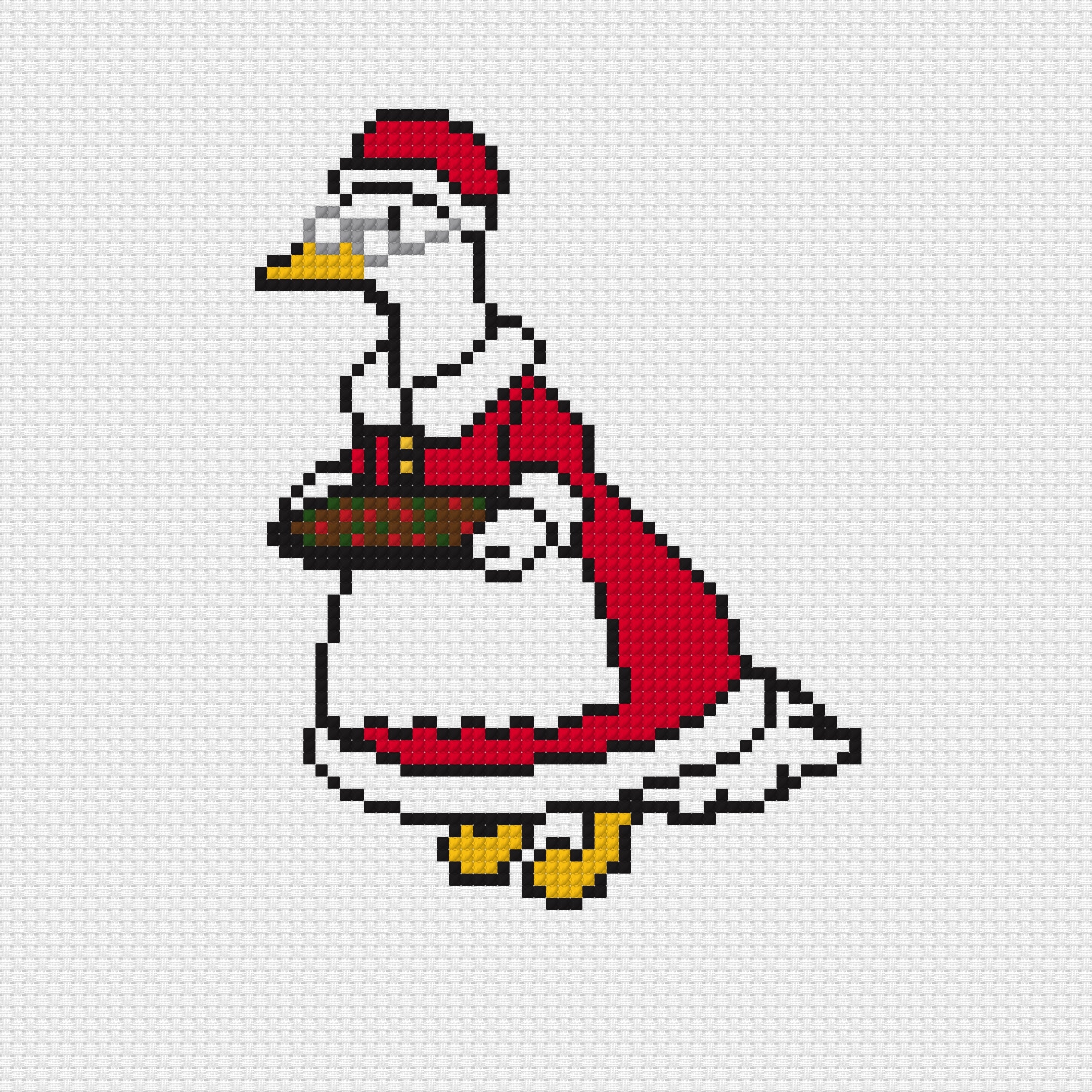 Mrs. Claus Porch Goose
