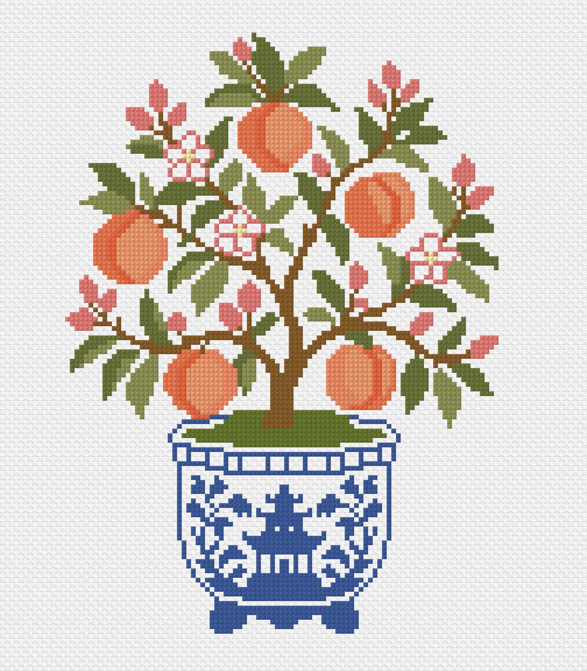 Chinoiserie Peach Tree