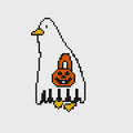 Trick Or Treat Porch Goose