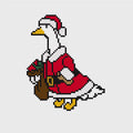 Santa Porch Goose