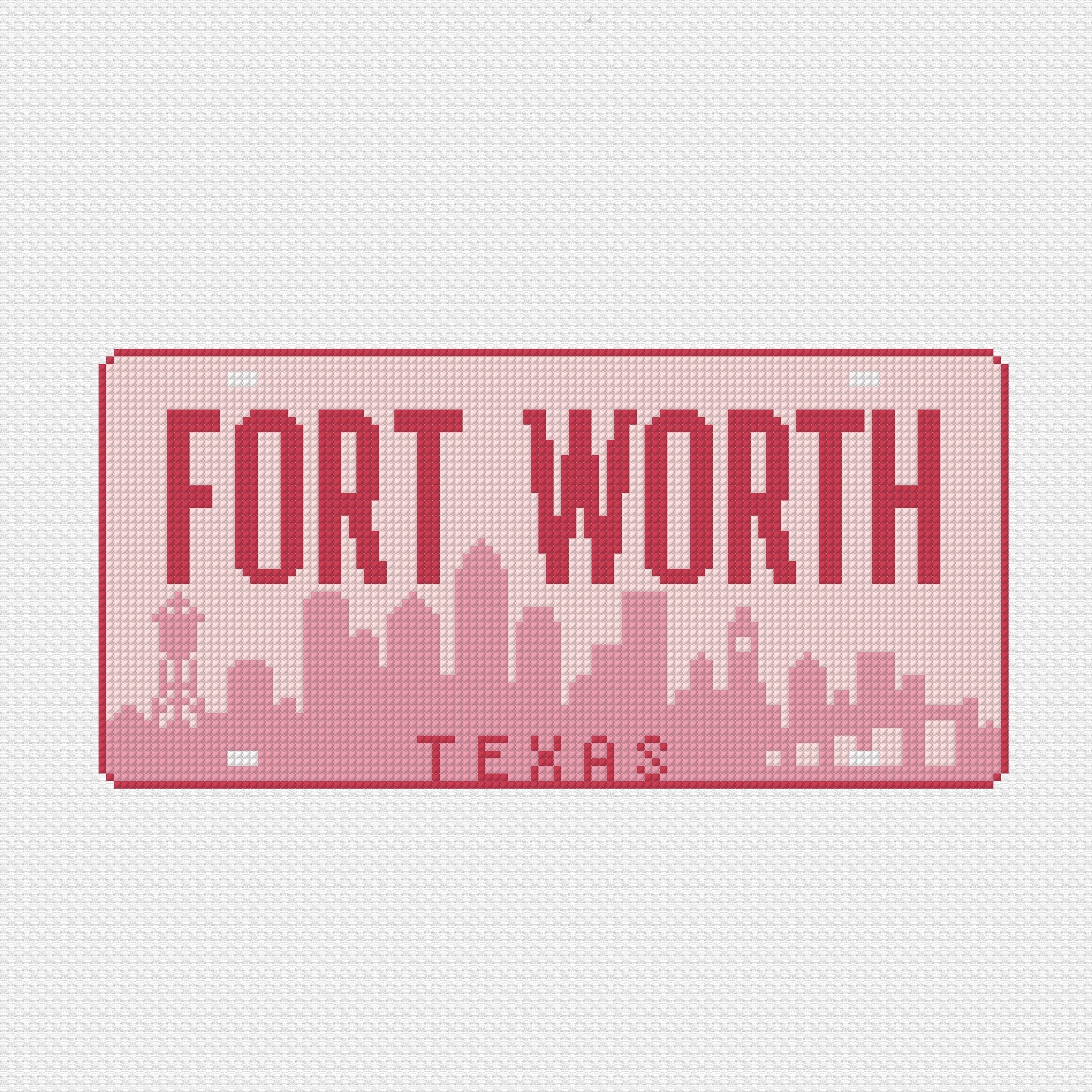 Fort Worth License Plate