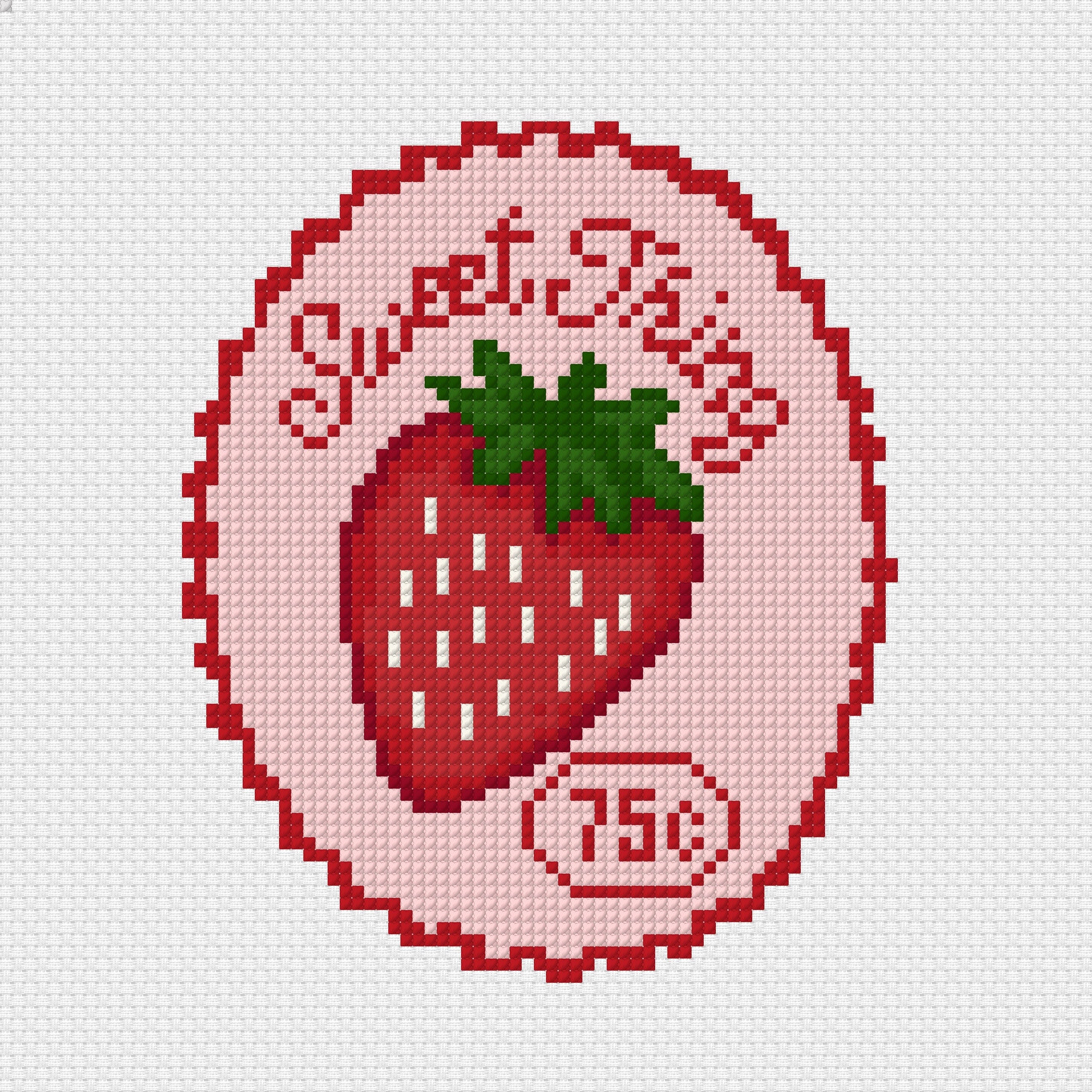 Fruit & Vegetable Stamps: Strawberry