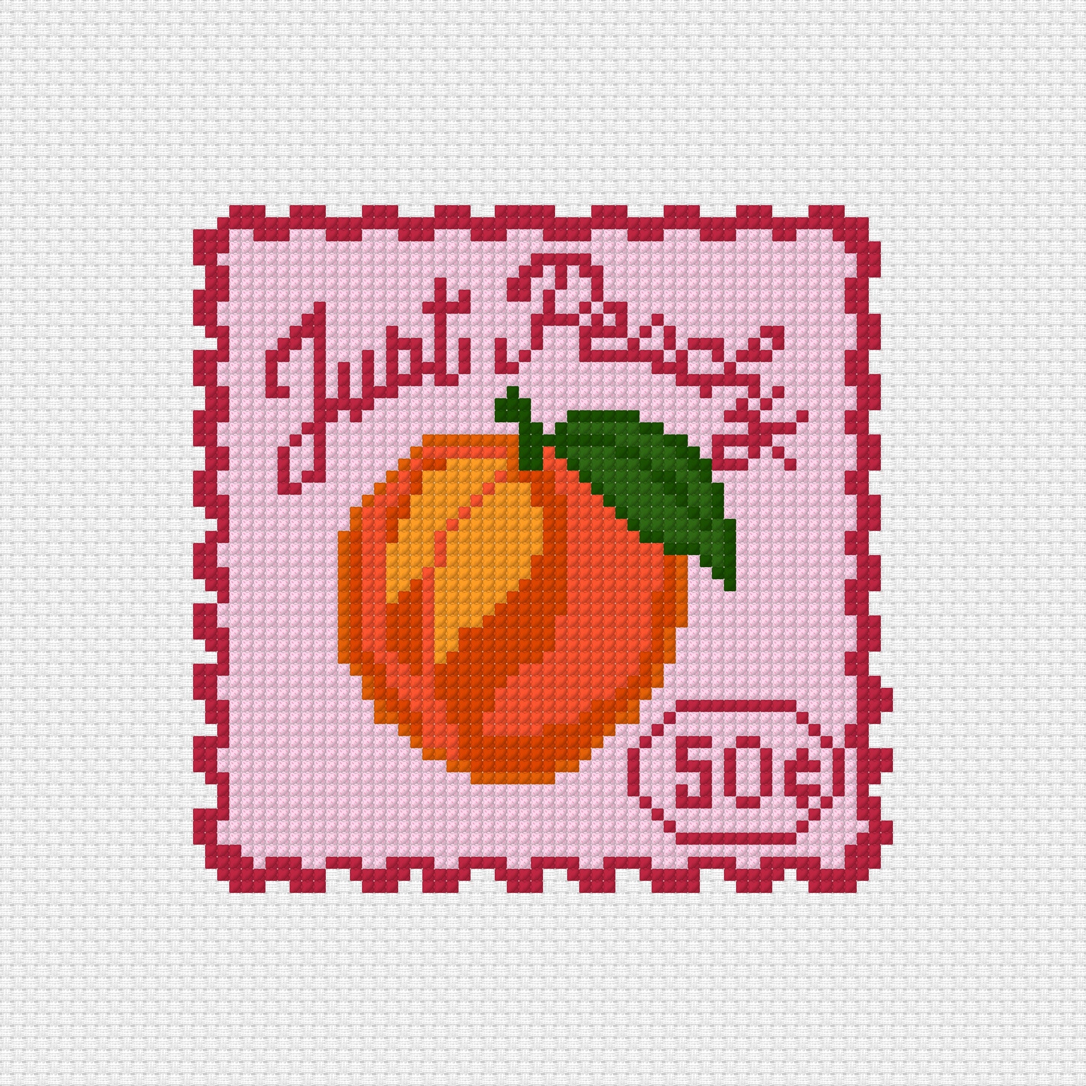 Fruit & Vegetable Stamps: Peach